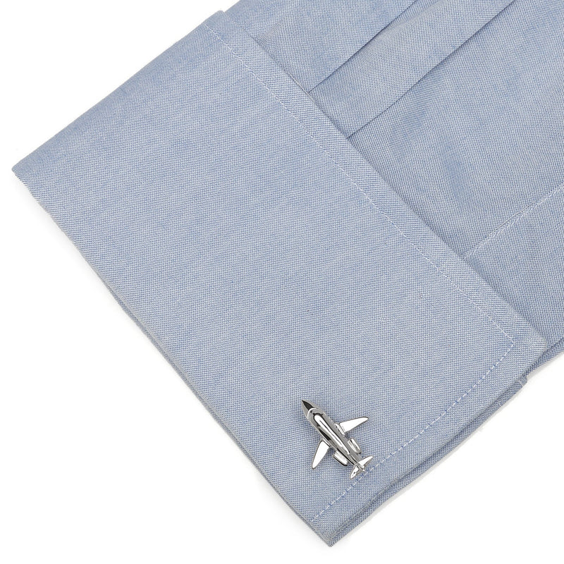 Sterling Private Jet Cufflinks