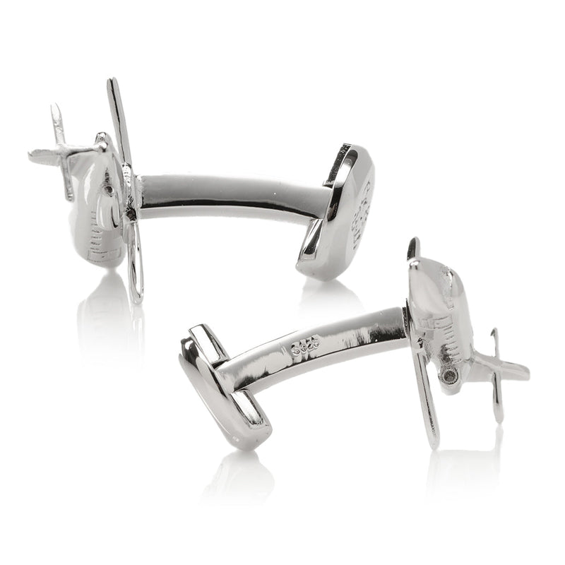 Sterling Private Jet Cufflinks