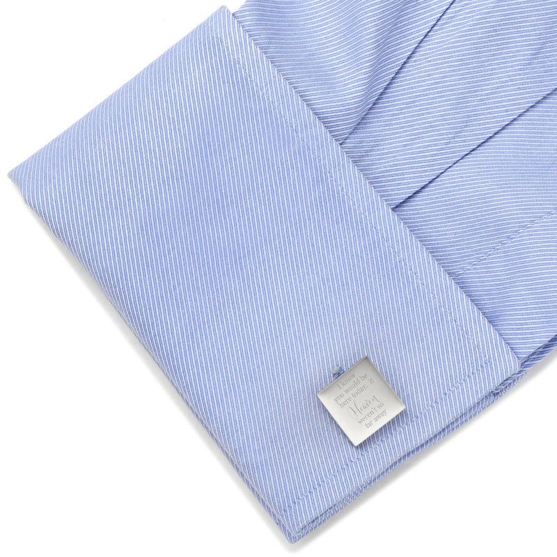 Heaven so far away Custom Photo Engravable Cufflinks