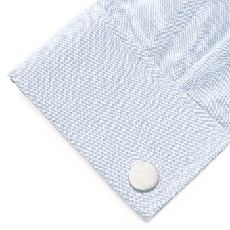 Brushed Stainless Steel Cufflinks