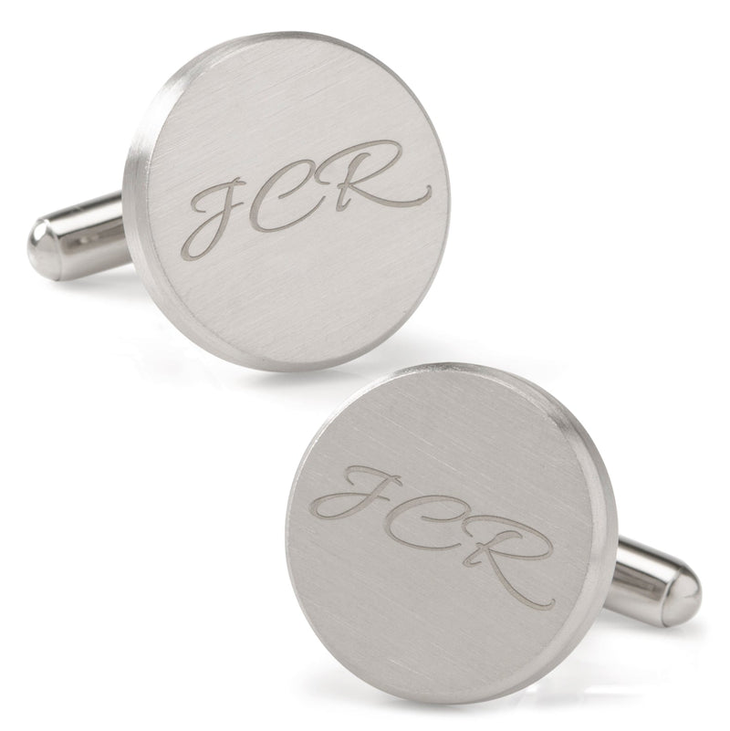 Brushed Stainless Steel Cufflinks