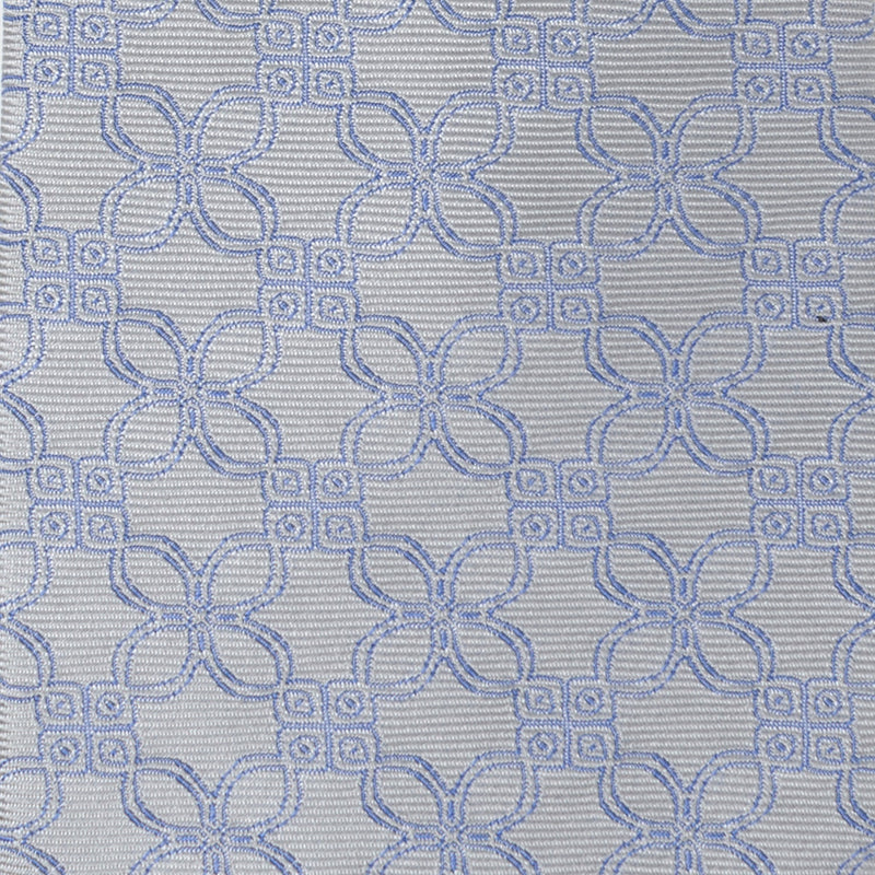 Gray Blue Art Deco Men's Tie