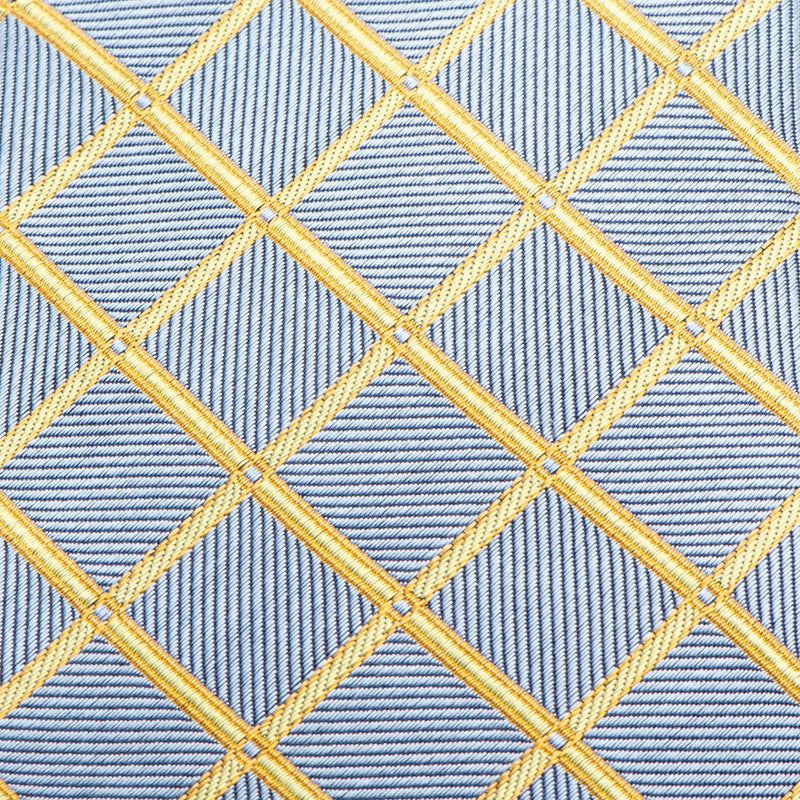 The Edward Tie (Gold Check Men's Tie)