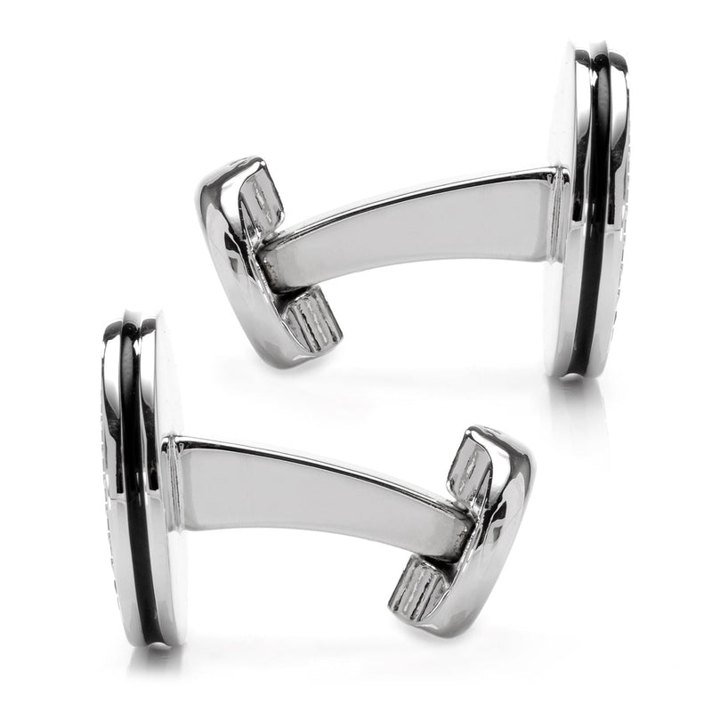 Engravable Studded Cufflinks