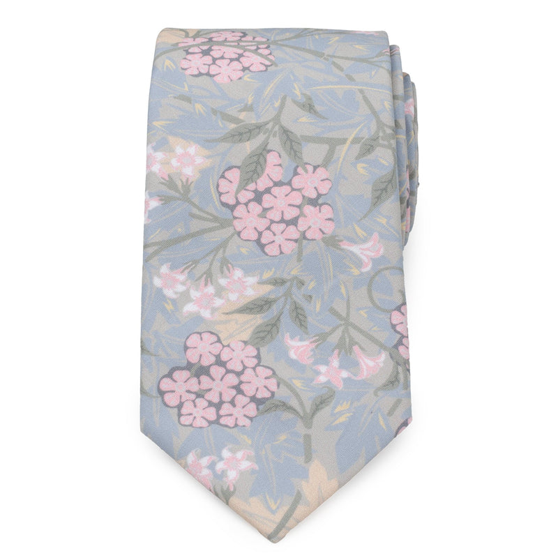 Light Blue Floral Men's Tie