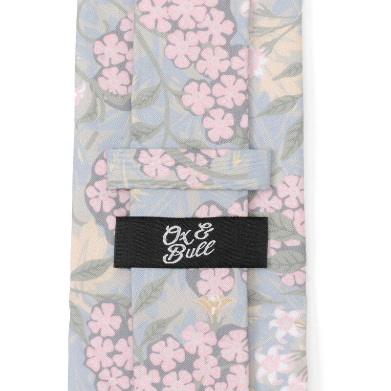 Light Blue Floral Men's Tie