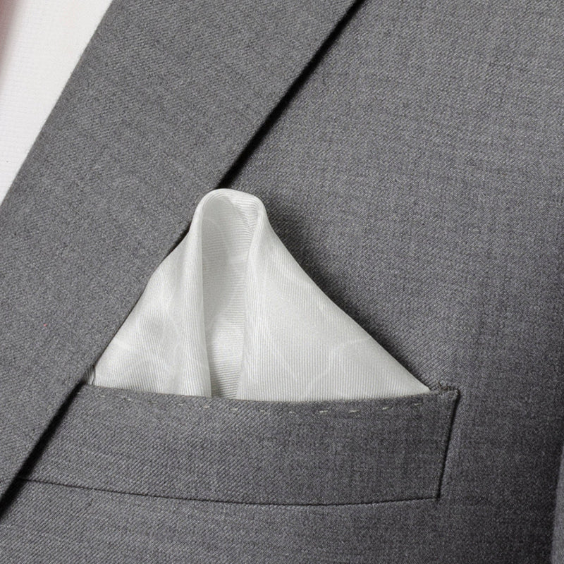 Black Floral Tie and Pocket Square Gift Set