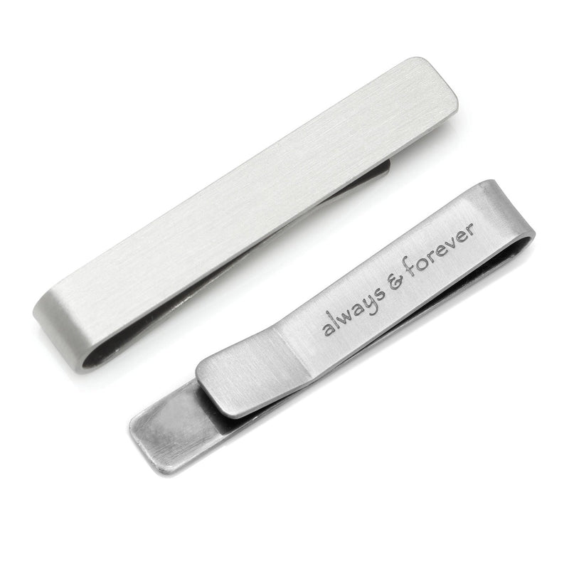 Always and Forever Hidden Message Tie Bar
