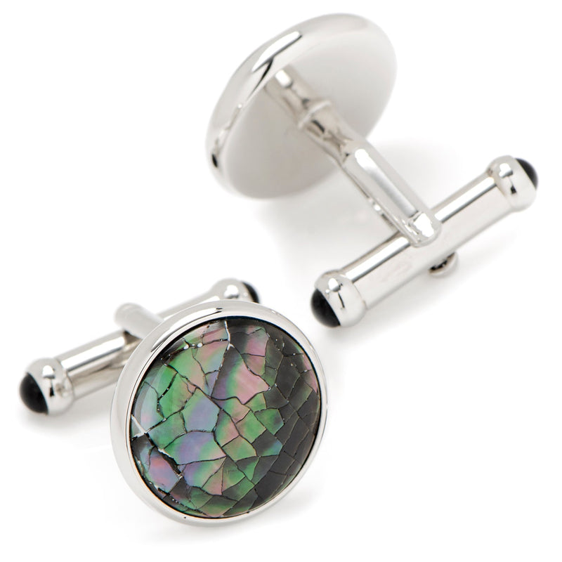 Mosaic Smoke Mother of Pearl Cufflinks