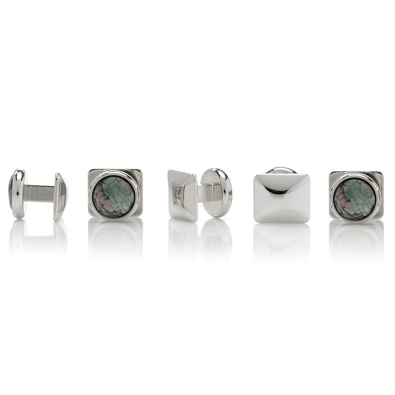 Mosaic Smoke Mother of Pearl 5-Stud Set