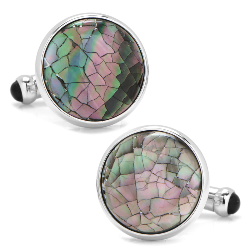 Mosaic Smoke Mother of Pearl Cufflinks