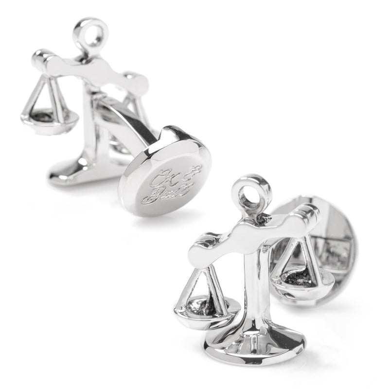 Moving Parts Scales of Justice Cufflinks