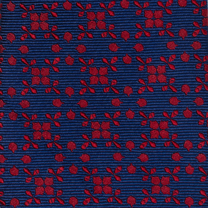 Navy/Red Patterned Men's Tie