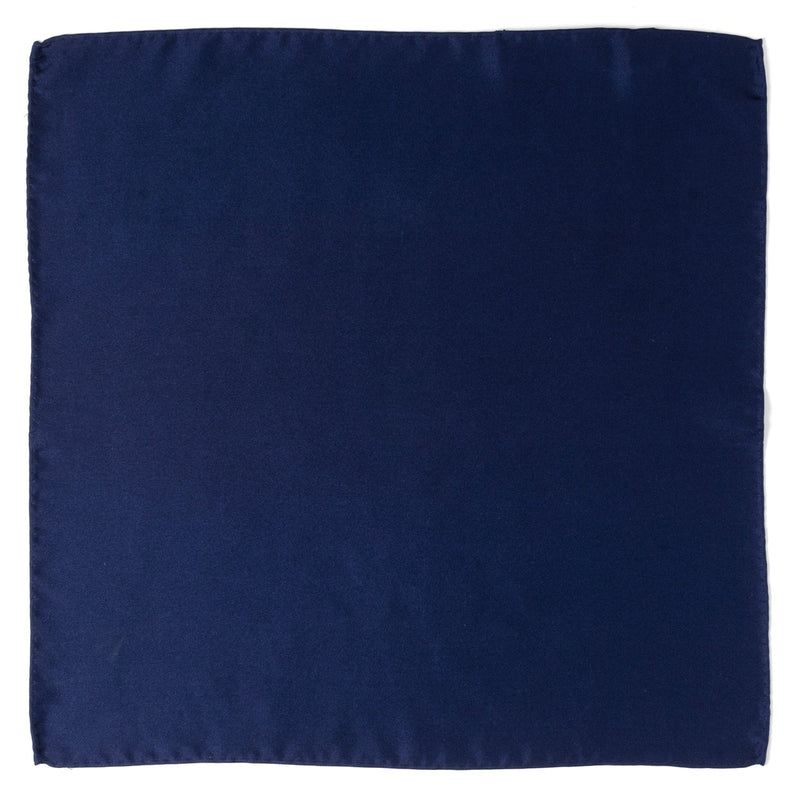 Navy Silk Pocket Square