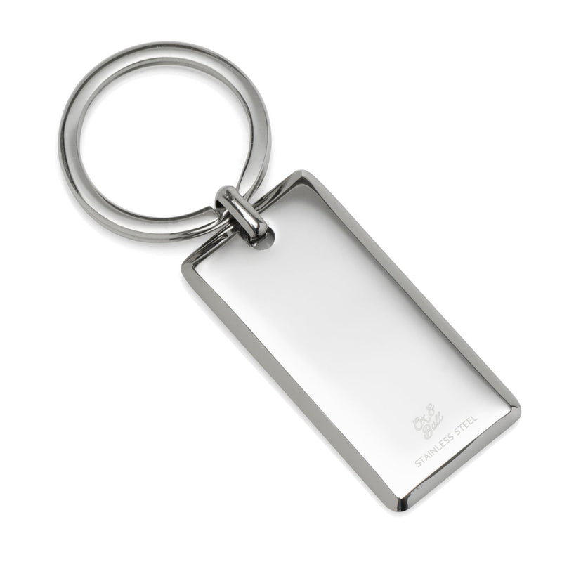 Rectangle Engravable Stainless Steel Key Chain