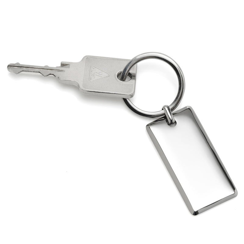 Rectangle Engravable Stainless Steel Key Chain