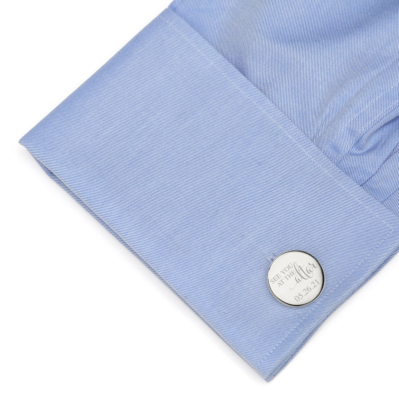 See You at the Altar Custom Photo Cufflinks