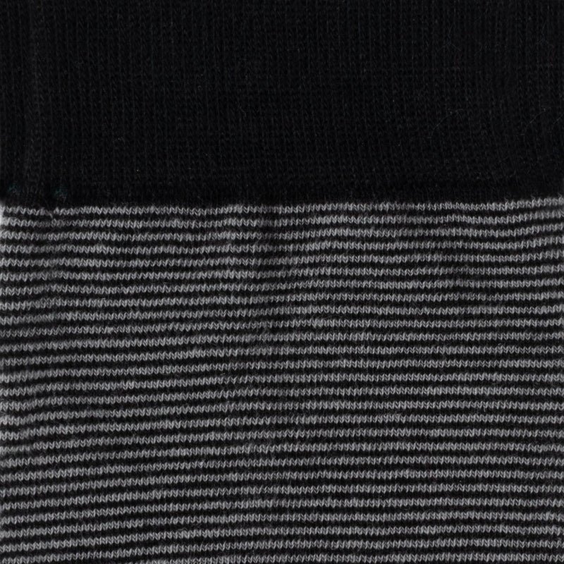 Striped Gray Black Men's Socks