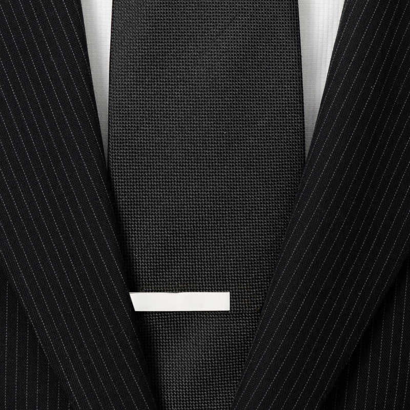 Short Stainless Steel Engravable Tie Bar