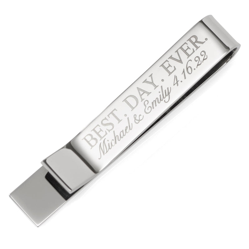 Best Day Ever Engravable Tie Bar