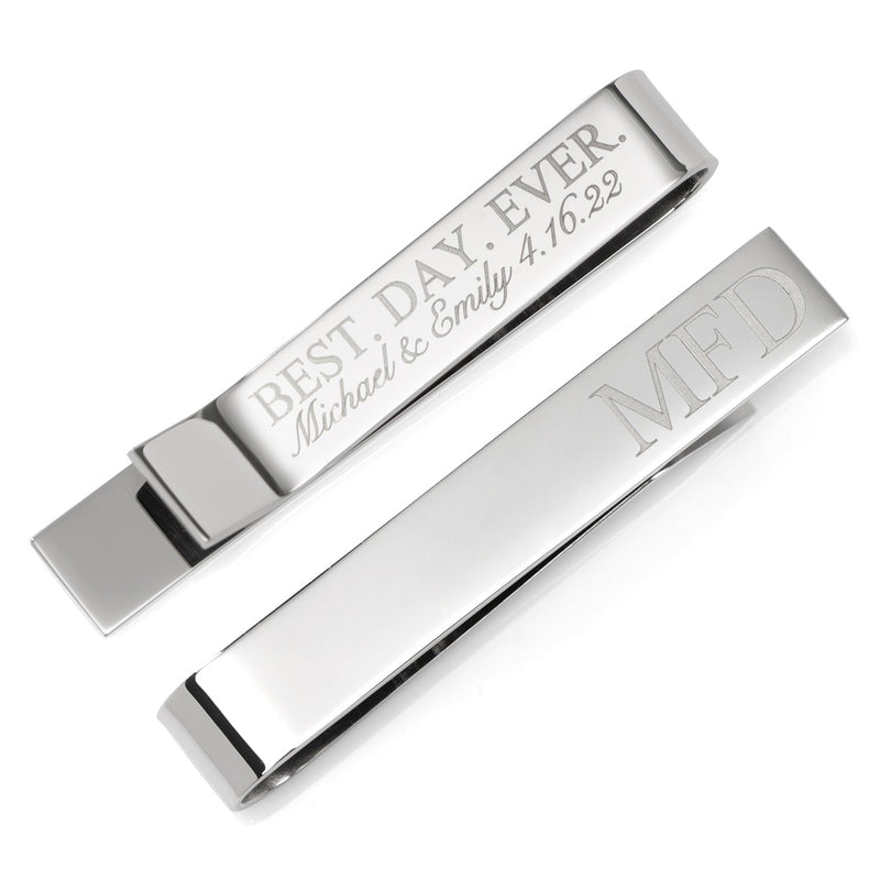 Best Day Ever Engravable Tie Bar