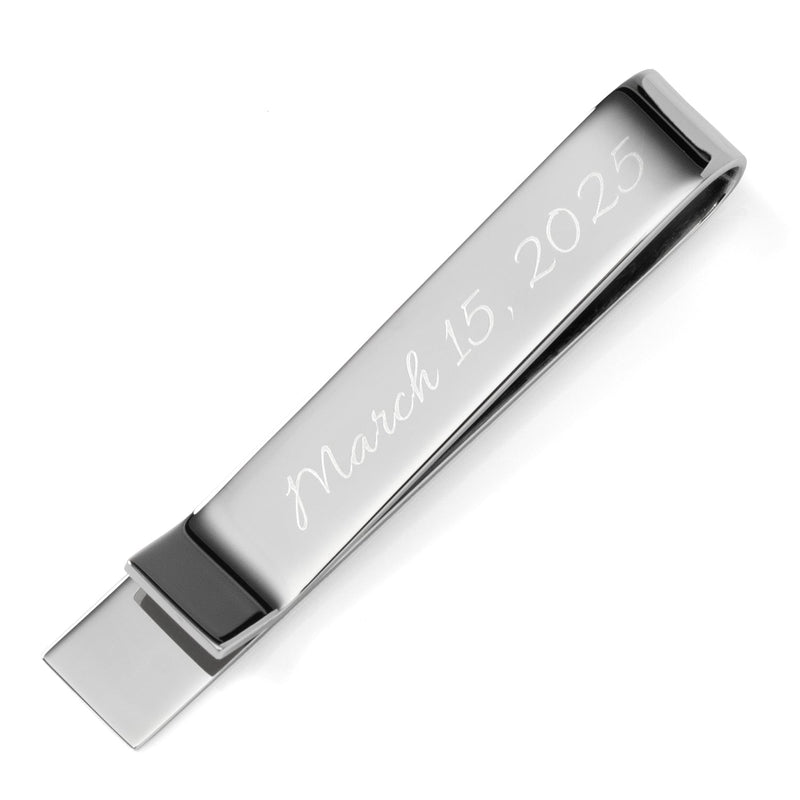 Wedding Title Engravable Tie Bar