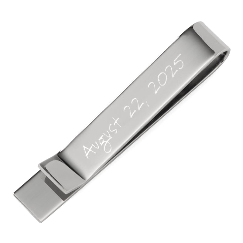 Wedding Title Engravable Tie Bar