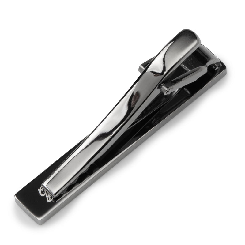 Stainless Steel Gunmetal Engravable Tie Clip