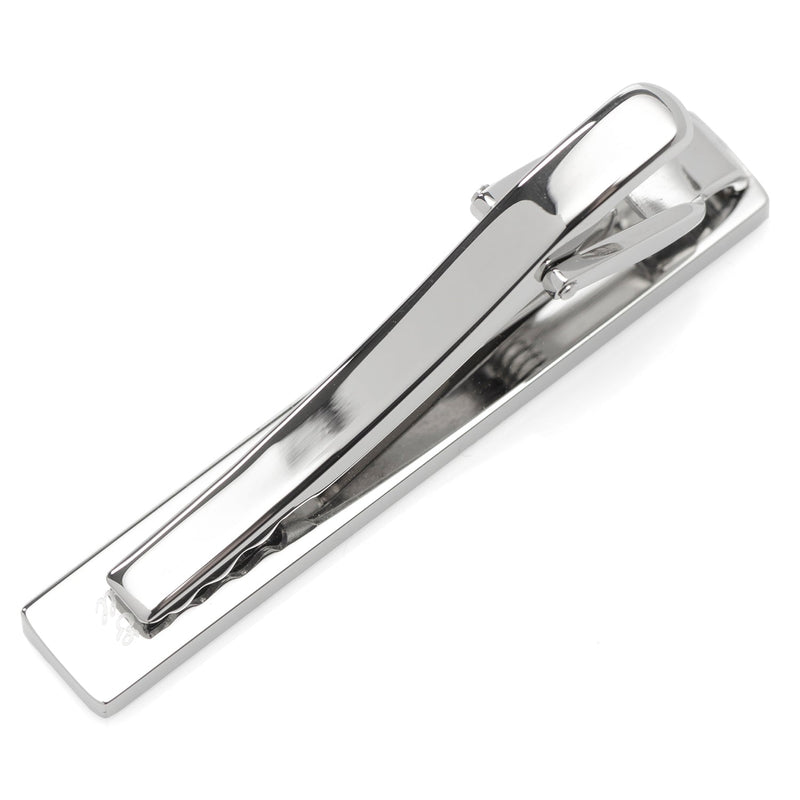 Silver Stainless Steel Engravable Tie Clip