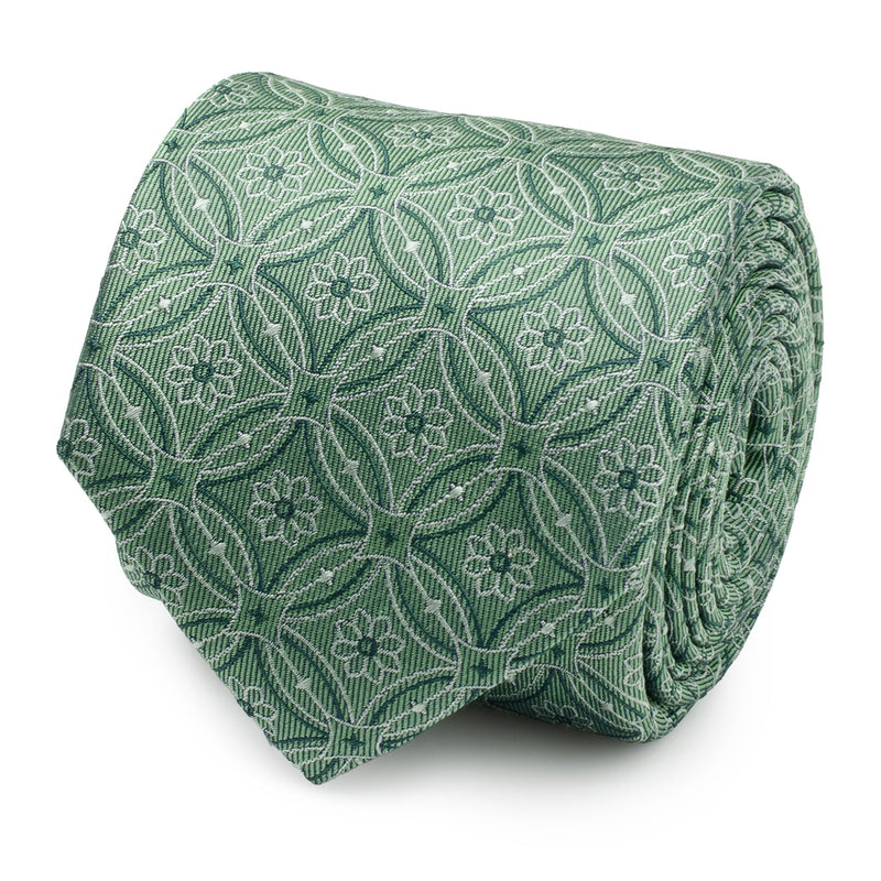 Watercress Green Tiled Men's Tie