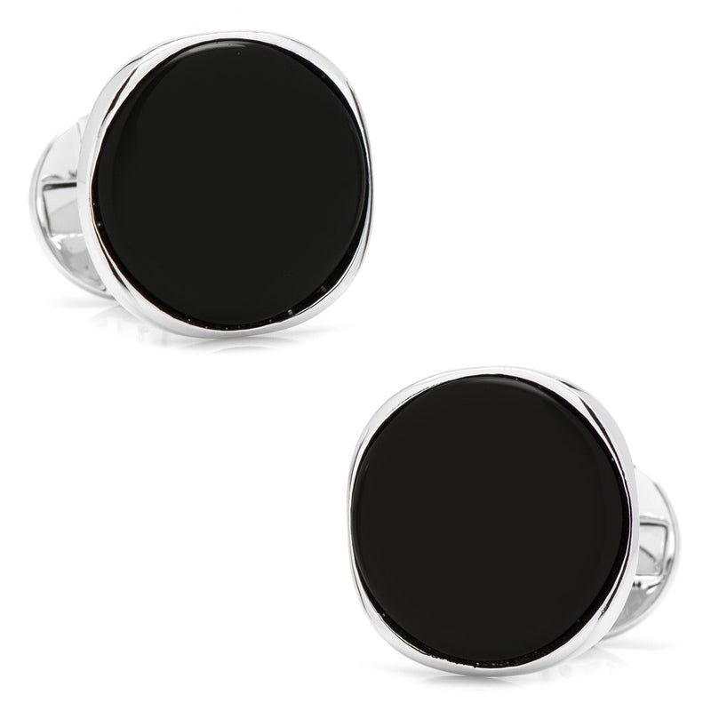 Sterling Silver Classic Formal Onyx 5-Stud Set