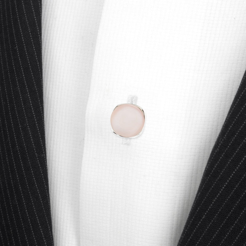 Sterling Silver Classic Formal Pink Mother of Pearl 5-Studs
