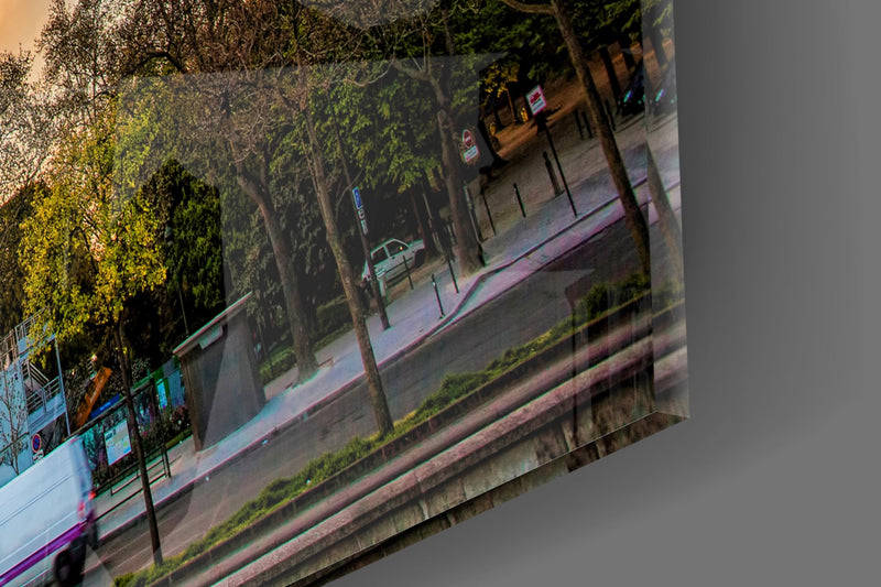 Eiffel Tower Glass Wall Art