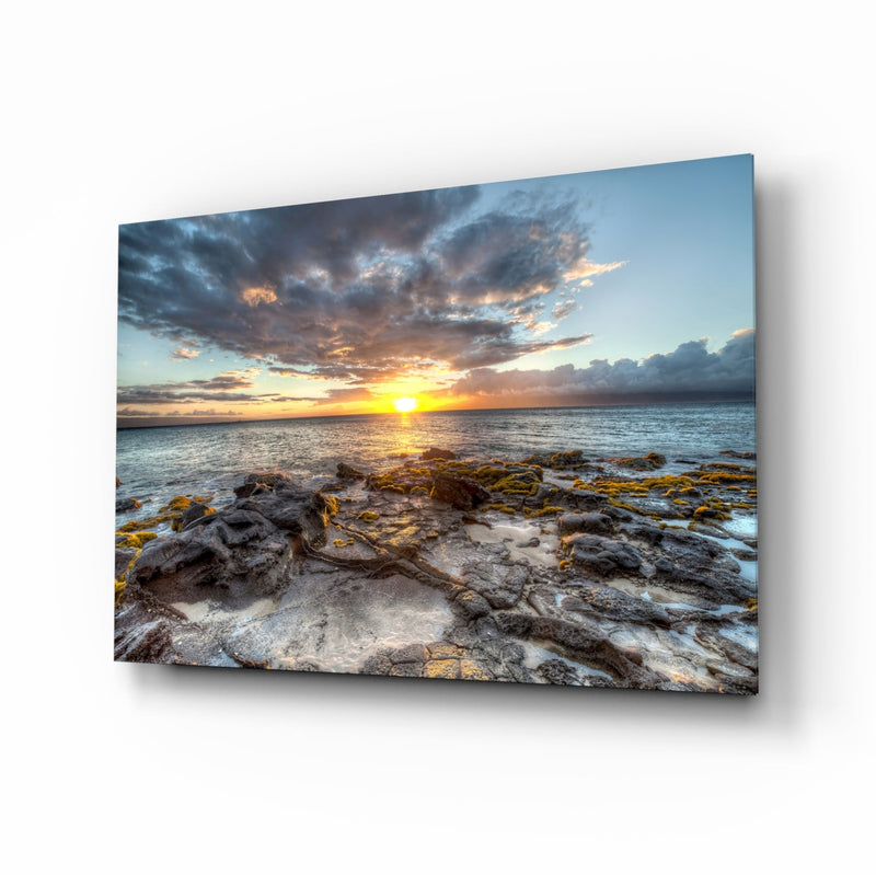 Sea View Glass Wall Art