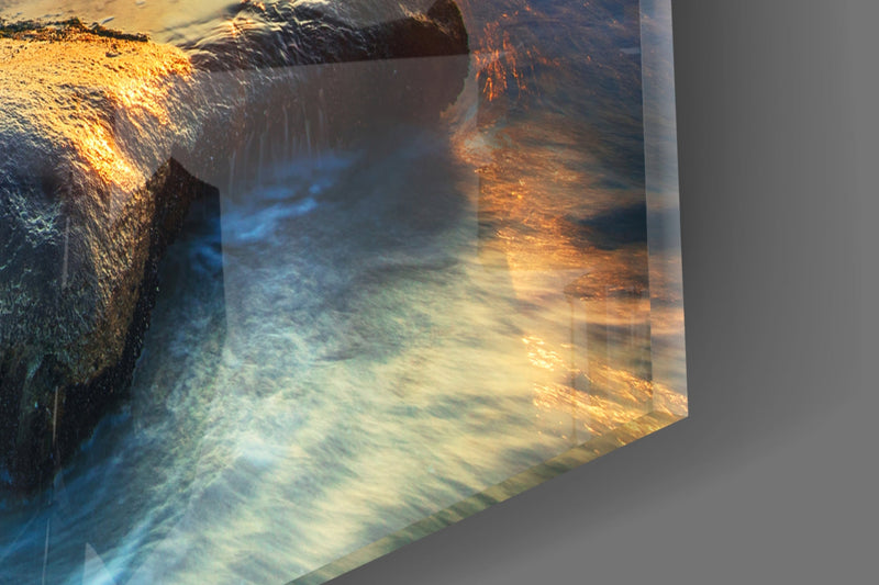 Sea View Glass Wall Art