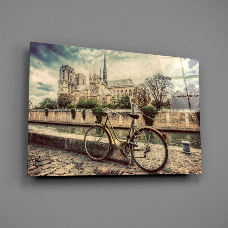 Bicycle Glass Wall Art