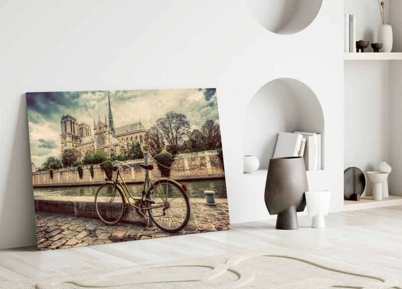 Bicycle Glass Wall Art