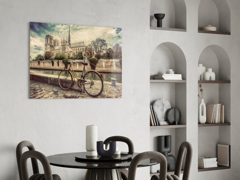 Bicycle Glass Wall Art