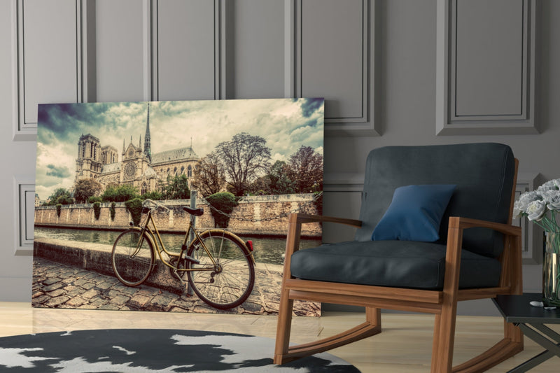 Bicycle Glass Wall Art