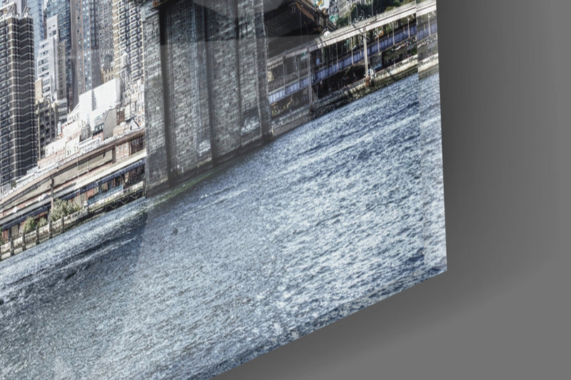Manhattan Bridge Glass Wall Art