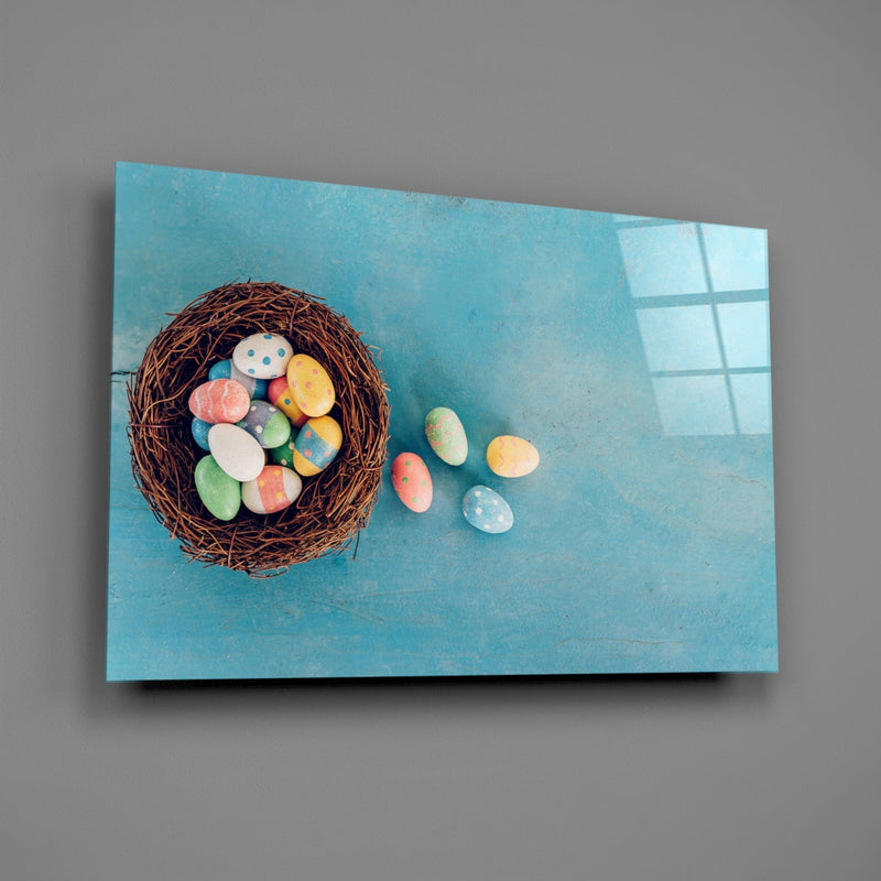 Easter Egg Glass Wall Art