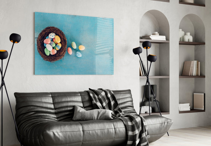 Easter Egg Glass Wall Art