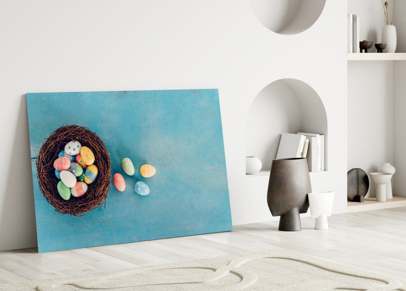 Easter Egg Glass Wall Art