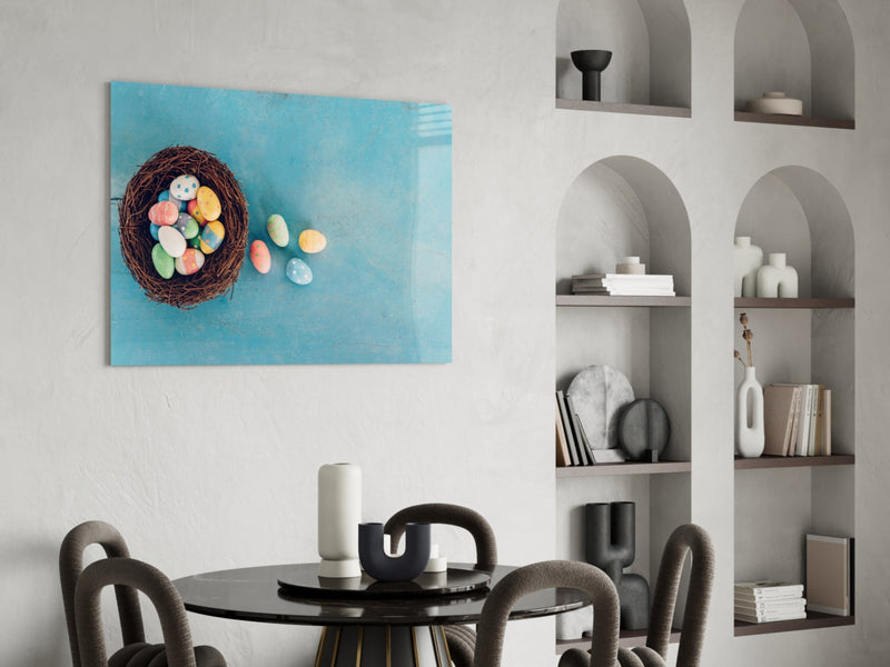 Easter Egg Glass Wall Art