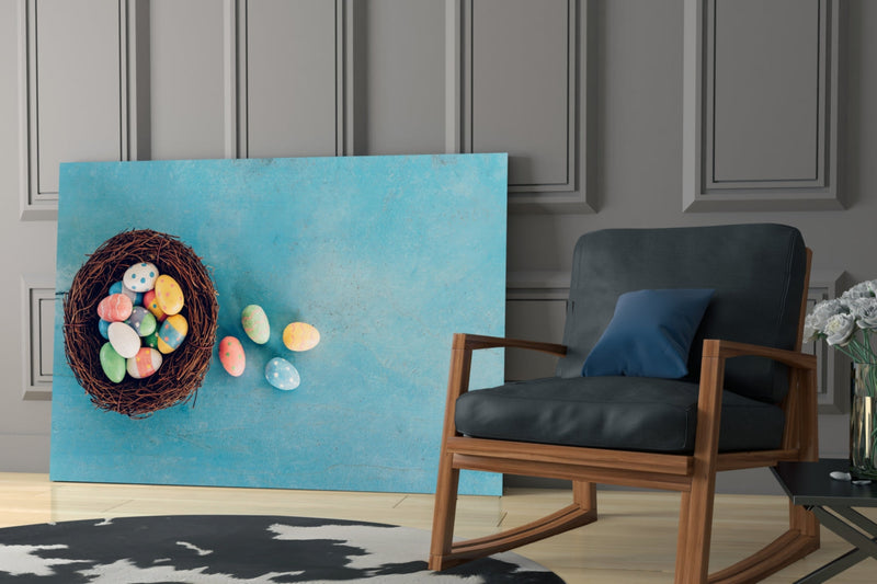 Easter Egg Glass Wall Art