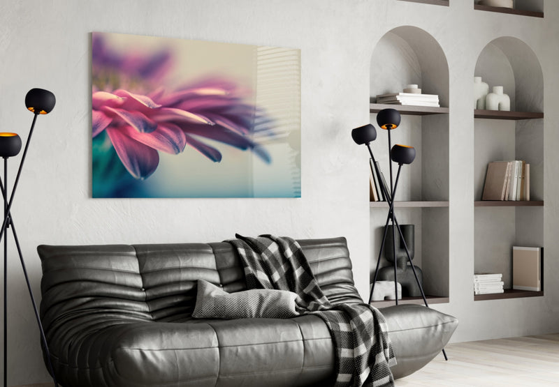 Flower Glass Wall Art