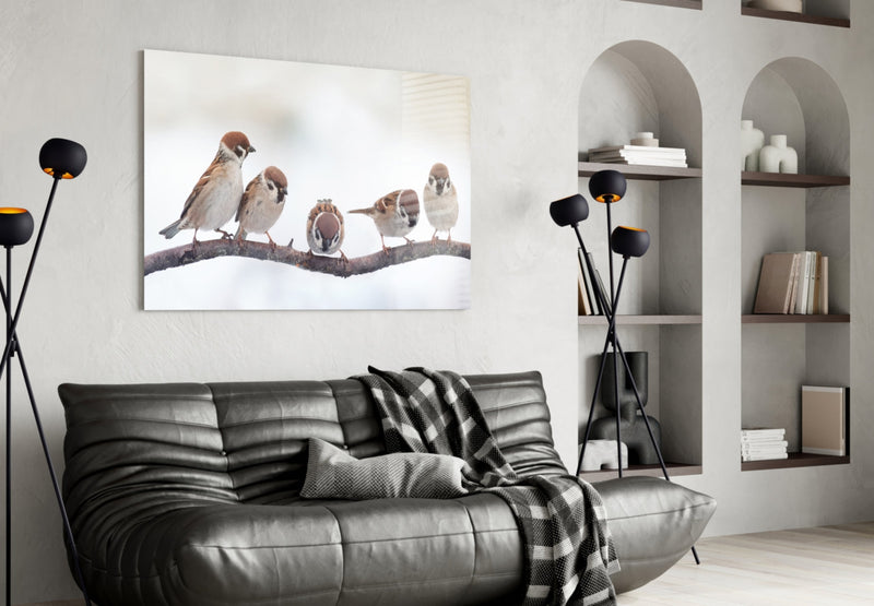 Birds Glass Wall Art