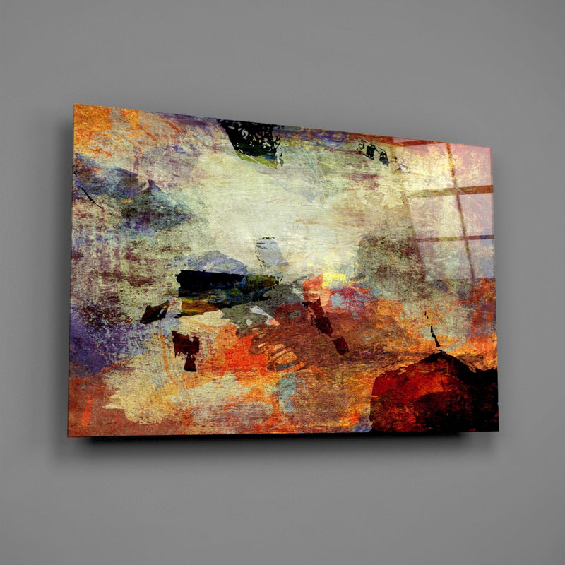 Abstract Glass Wall Art
