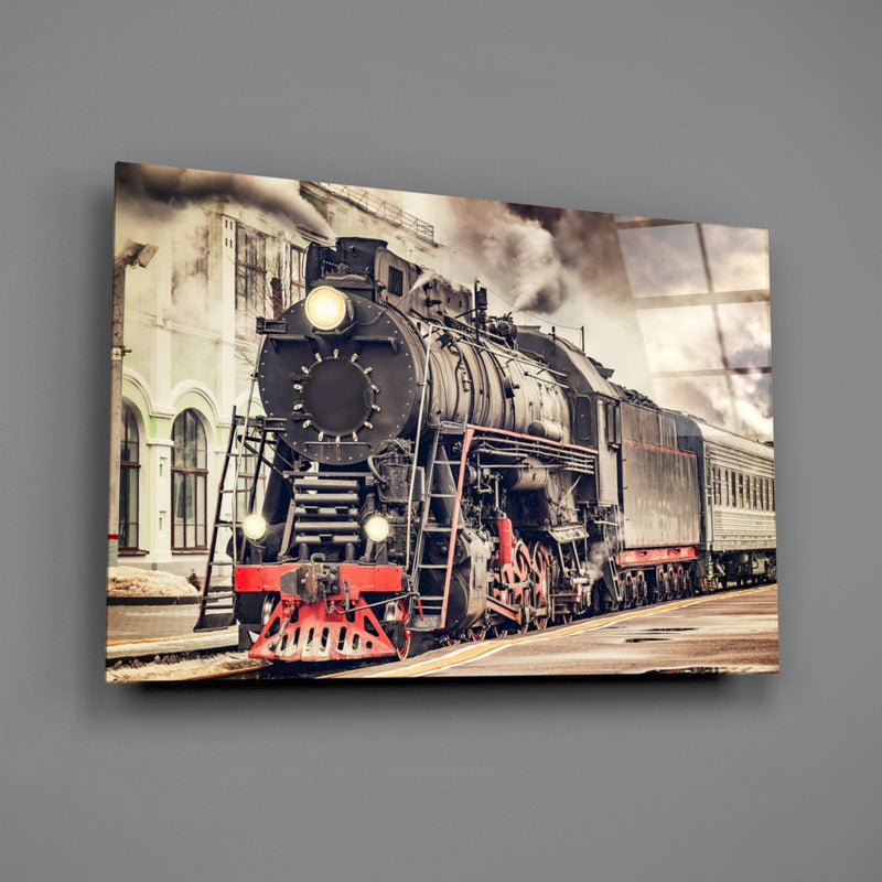 Train Glass Wall Art