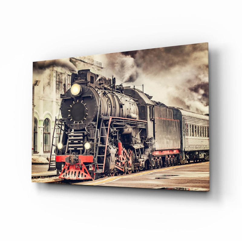 Train Glass Wall Art